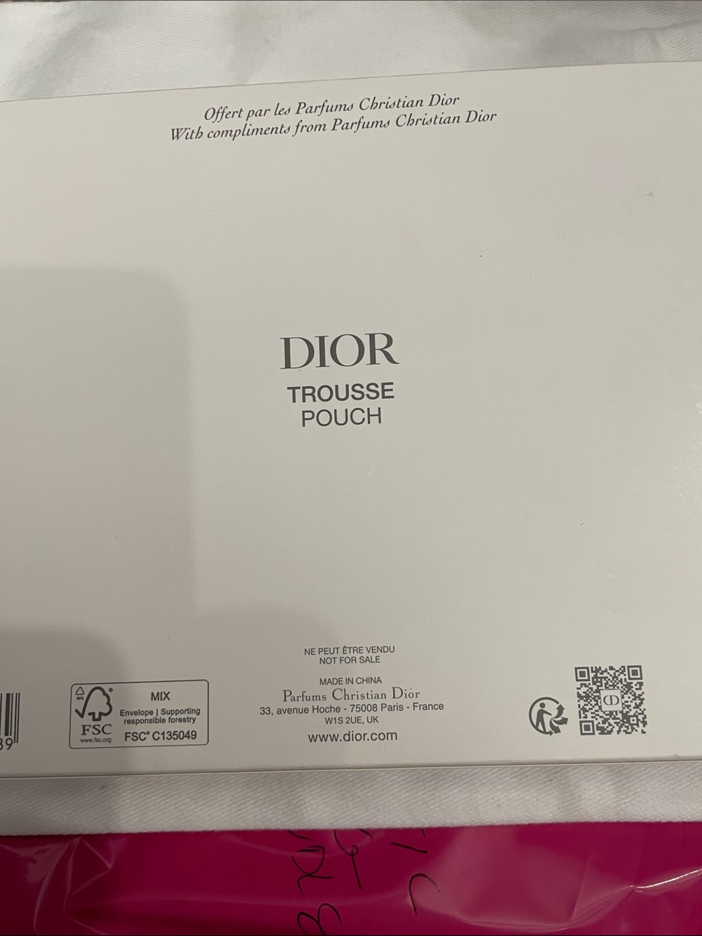 Dior Red Patent Cosmetic Pouch bundle with Dior dust bag - Picture 10 of 10